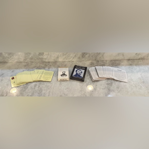 The Civil War Union Edition Knowledge Cards & Confederate General Playing Cards - Picture 3 of 5